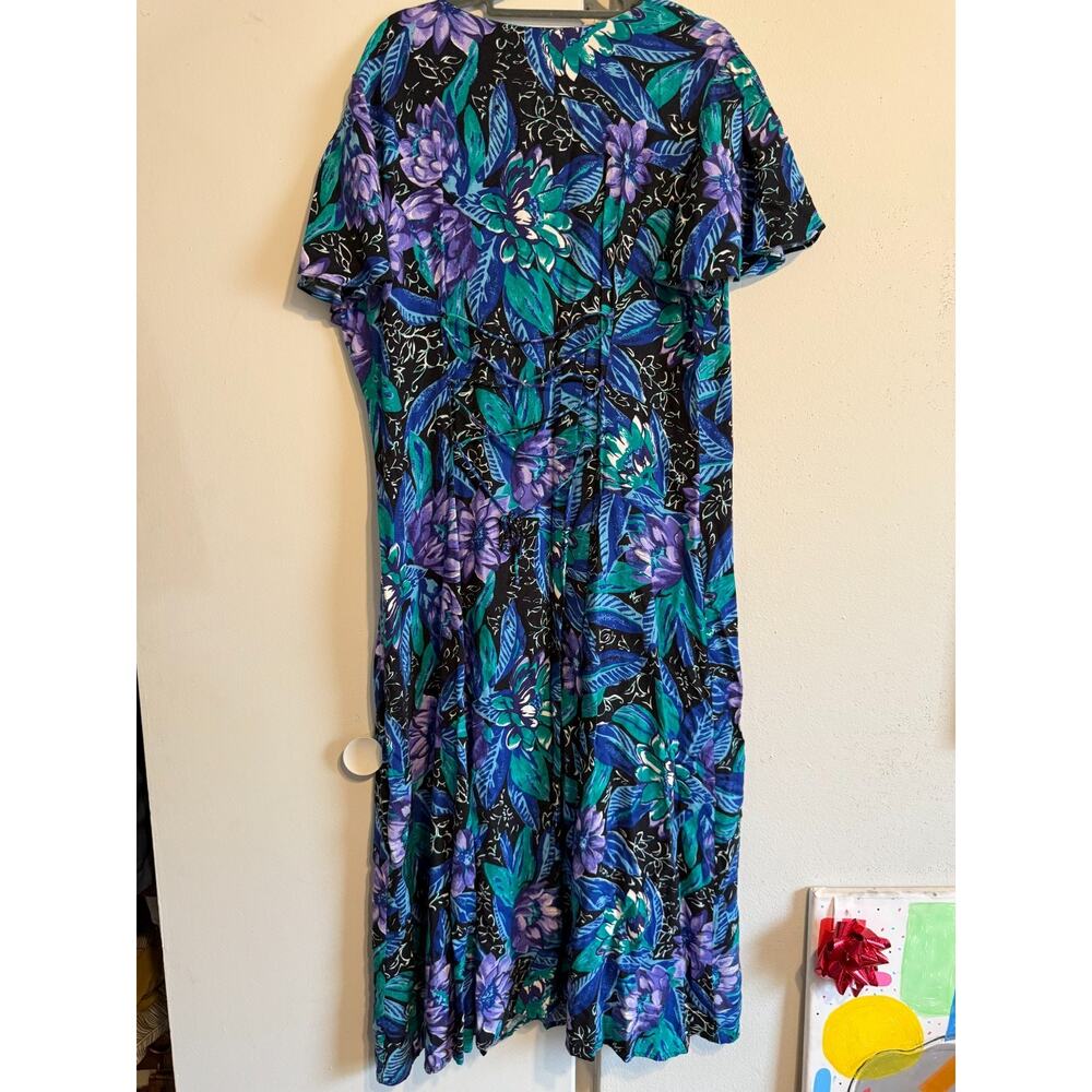 Vintage Caroline Wells Collection Button Front Dress Size 16 - Picture 5 of 7